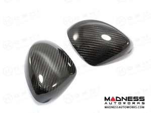 FIAT 124 Mirror Covers - Carbon Fiber 
